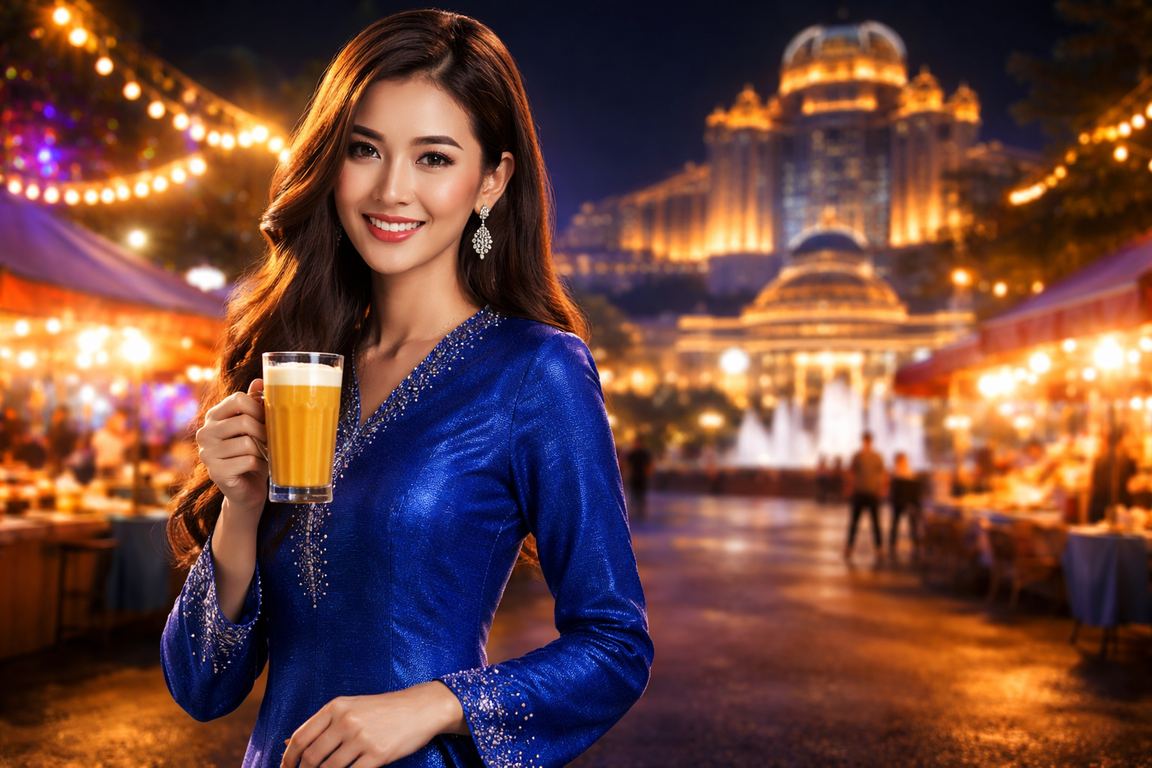 Suasana kasino Genting Highlands dengan fesyen Baju Kurung